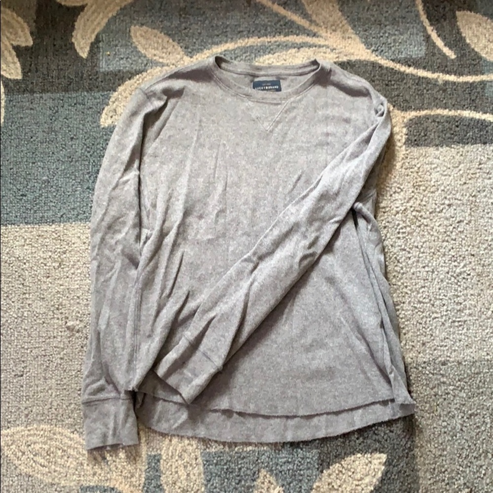 lucky brand long sleeve waffle shirt